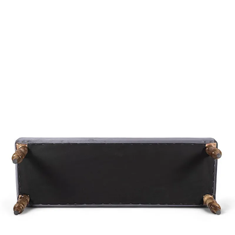 Avaro Sheesham Wooden Bench - Grey media 6