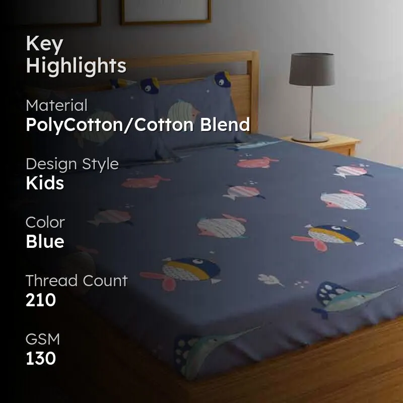 Scuba Love Bedsheet - 130 GSM media 2