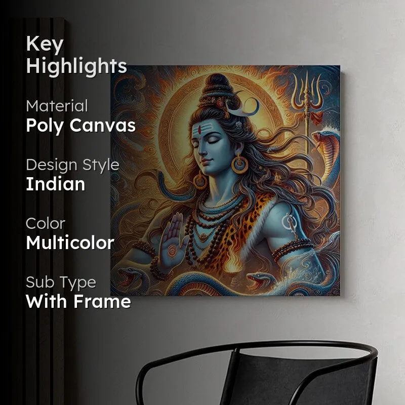 Namah Shivaya Poly Canvas Wall Painting media 2
