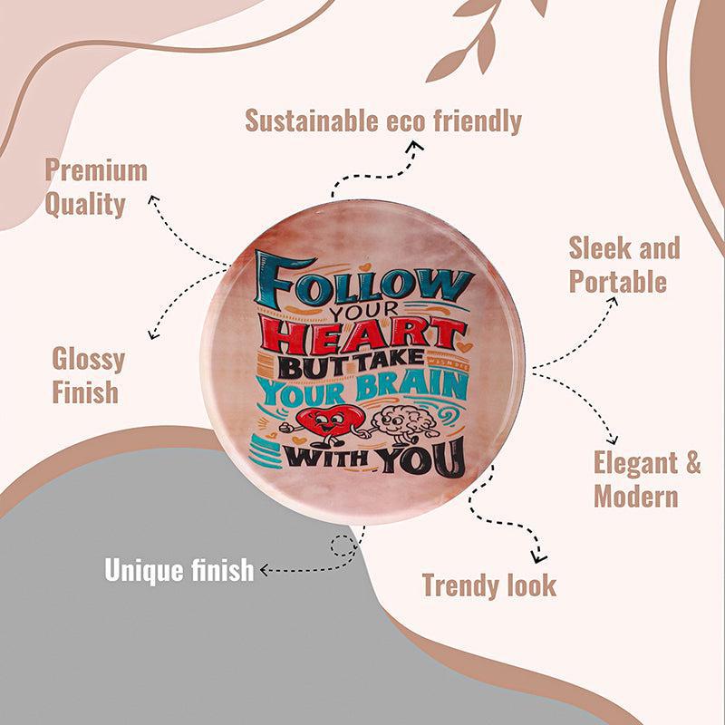 Zira Follow Your Heart Printed Metal Wall Plate media 4