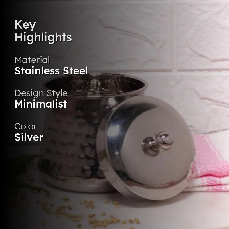 Vintage Charm Hammered Canister (450 mL Each) - Set Of Two media 2
