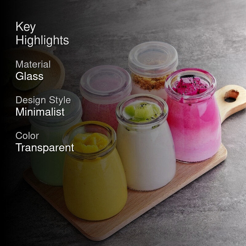Crystal Store Glass Jar (100 mL Each) - Set Of Six media 2