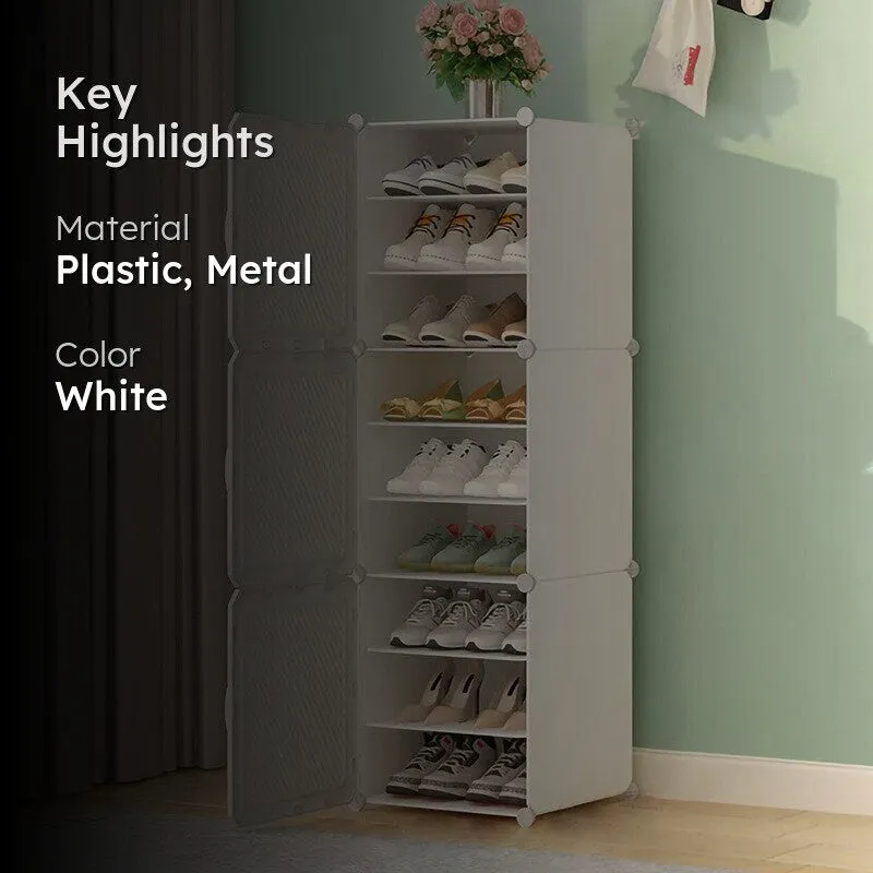 Footline White Plastic & Metal Shoe Racks media 2