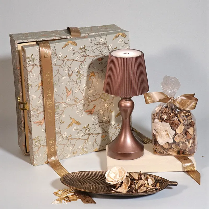 Ochre Lotus Diwali Hamper - Three Piece Set media 1