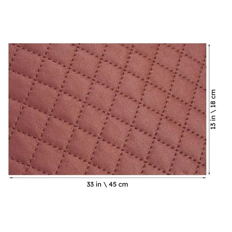 Osric Velvet Quilted Placemat (Rose Pink) - Set Of Six media 8
