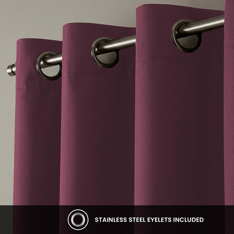 Urban Space Mauve Blackout Curtain - Set Of Two media 4