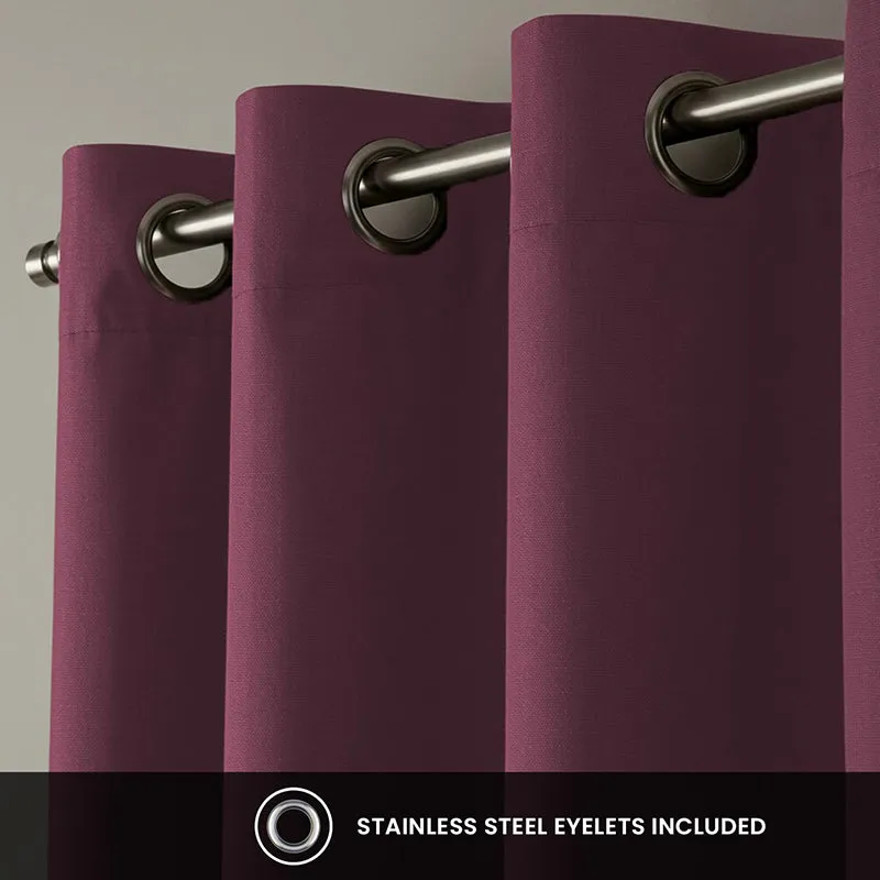 Urban Space Mauve Blackout Curtain - Set Of Two media 4