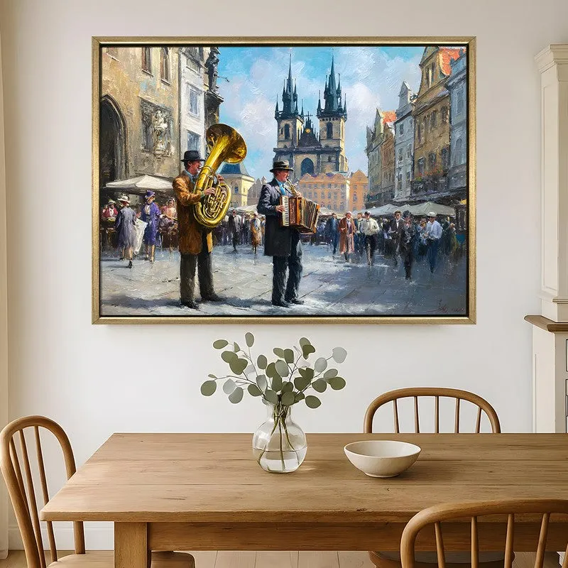 Rhapsody Canvas Wall Painting With Frame media 1