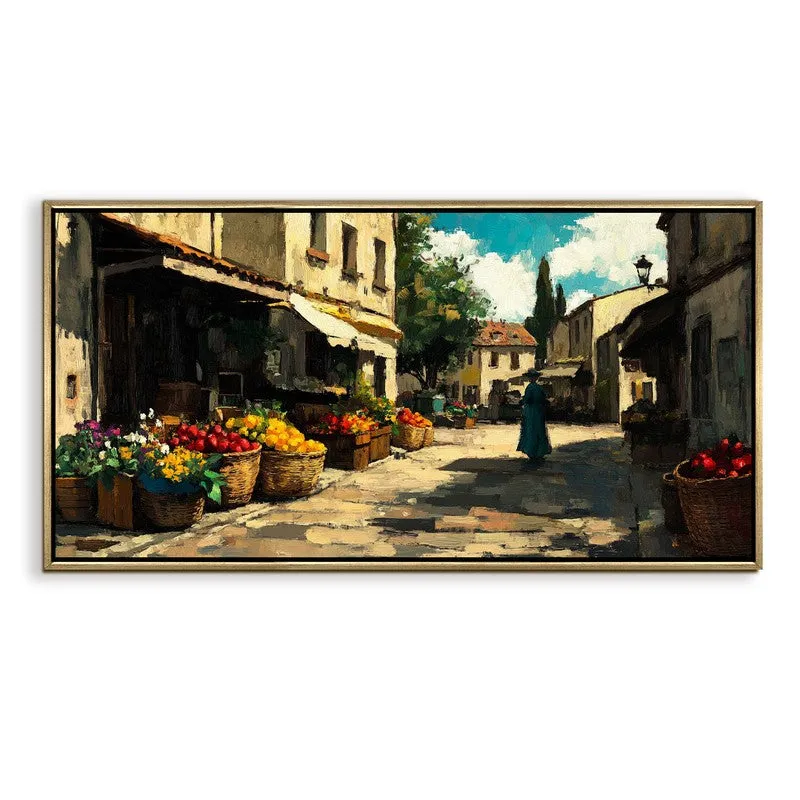 Mercanzia Canvas Wall Painting With Frame media 3