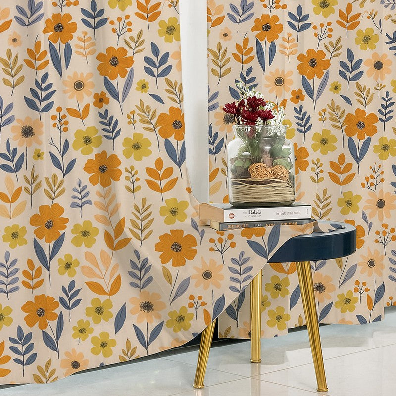 PetalPop Cotton Curtains - Set Of Two media 3