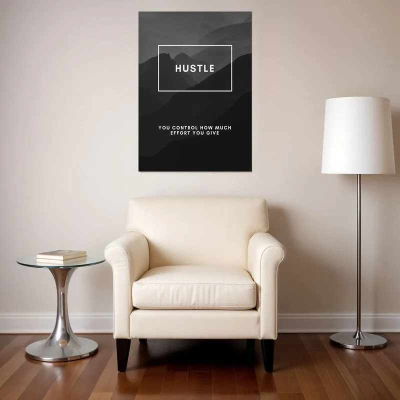 Hustle Mindset Wall Poster media 1