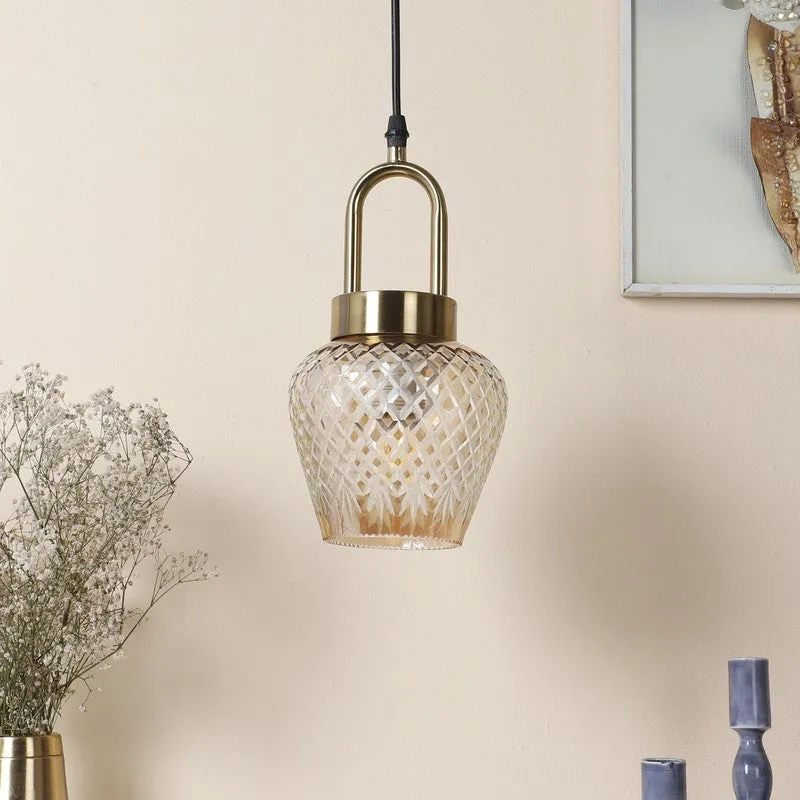 Claret Elegant Glass Pendant Lamp media 4