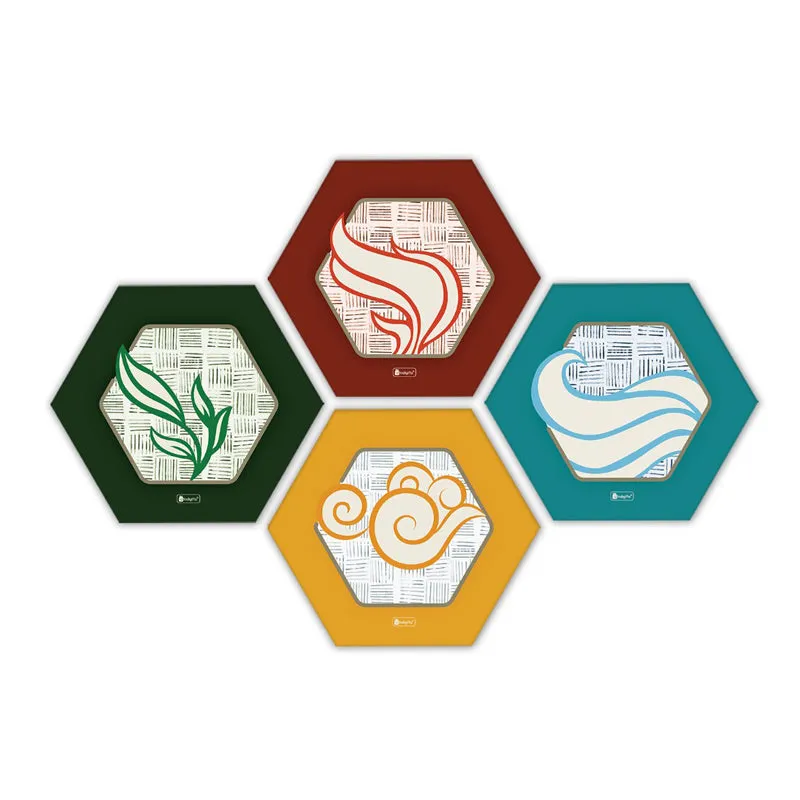 Jolly Vibes Wooden Wall Accent - Set Of Four media 4