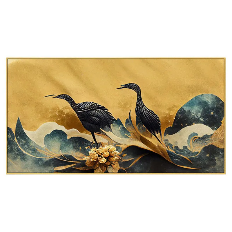 Egret Migrate Canvas Wall Painting media 3