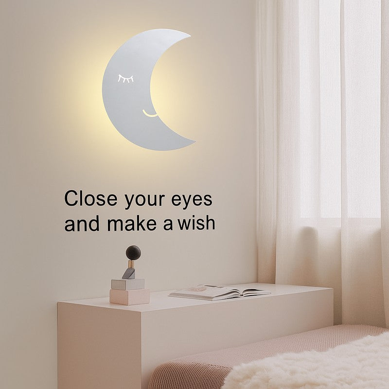 Sleepy Moon Battery Operated MDF Wall Lamp media 8