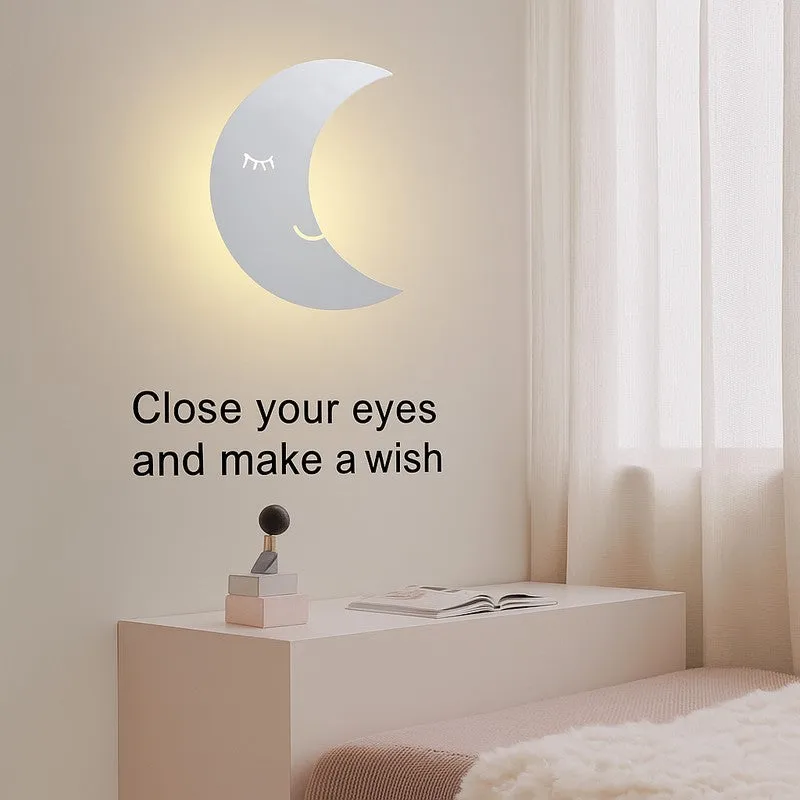 Sleepy Moon Battery Operated MDF Wall Lamp media 8