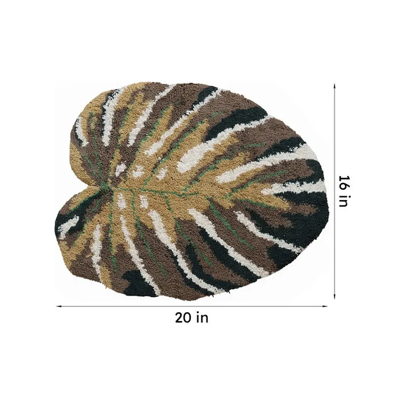 Monsterosa Poly Cotton Bath Mat- Brown media 7