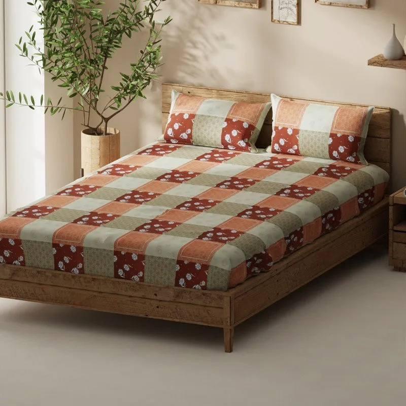 Norvik Bedsheet (Beige) - 115 GSM media 1