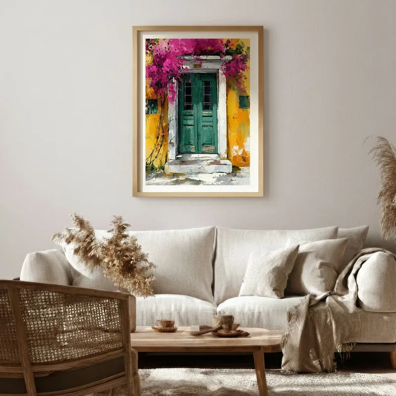 Eloria Canvas Wall Painting With Brown Frame media 6