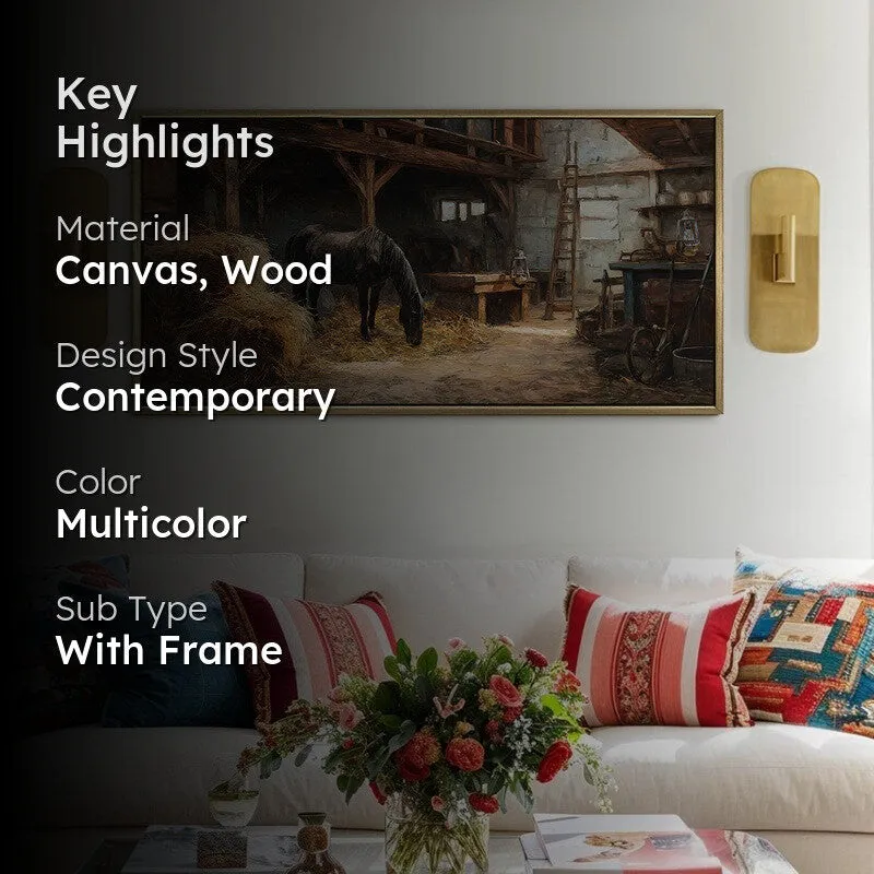Farmstead Canvas Wall Painting With Frame media 2