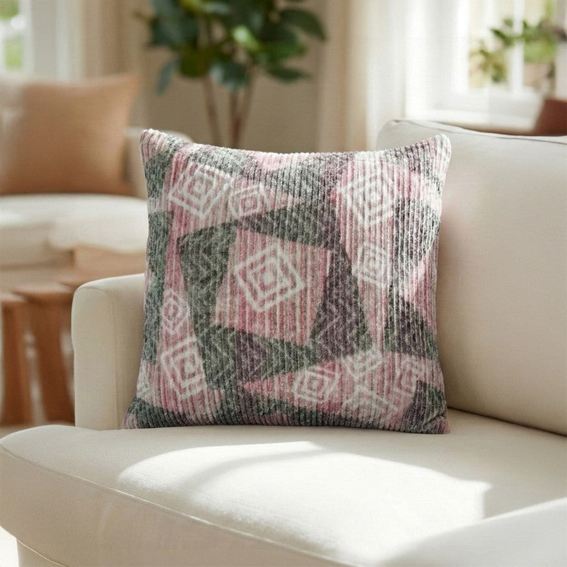 SquareDrift Cushion Cover - Mauve