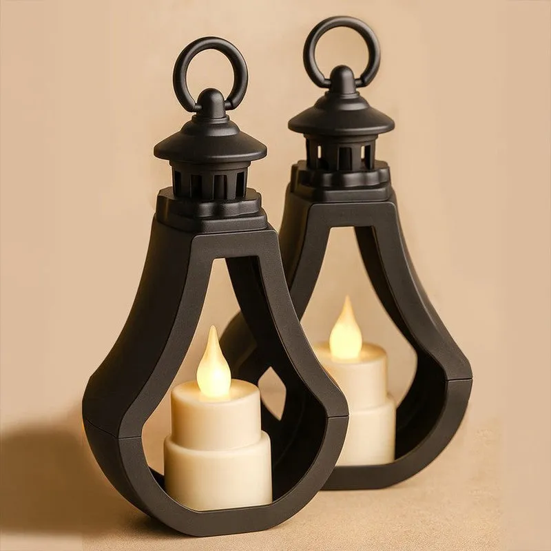 Lantraa LED Battery Candle (Black) - Set Of Two media 1