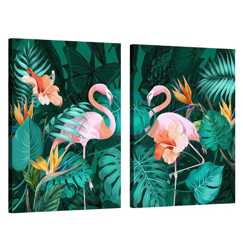 Flamingo Spirit Wall Art - Set of Two media 5