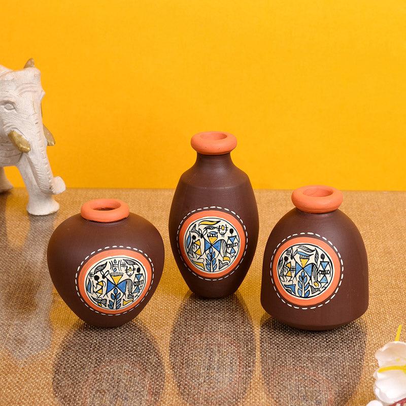 Prisha Terracotta Vase - Set of Three
