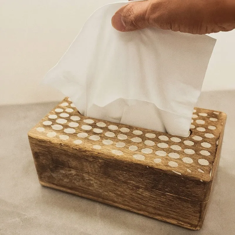 Rustic Wooden Tissue Holder media 6