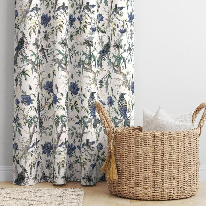 Koel Charm Curtain (Blue) - Set Of Two media 5