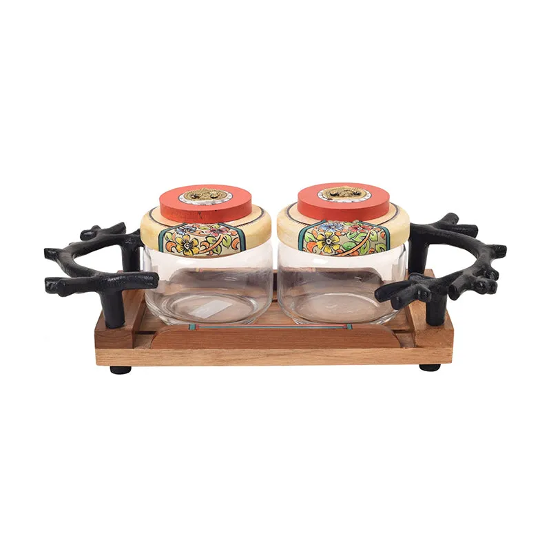 Sankalpa Jar Set With Tray - Three Piece Set media 4