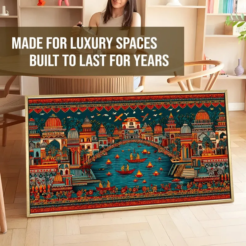 A Festive Canvas Folk Wall Art media 5