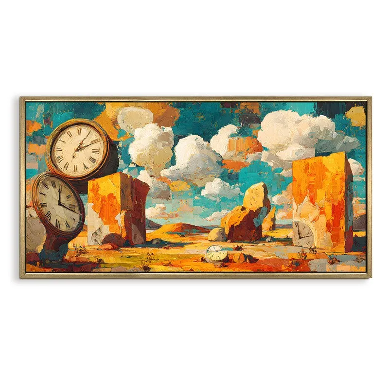 Desert Time Canvas Wall Painting With Frame media 3