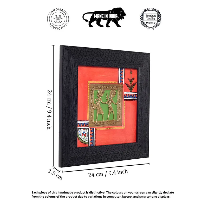 Makena Brass & Wood Wall Accent - Orange media 6
