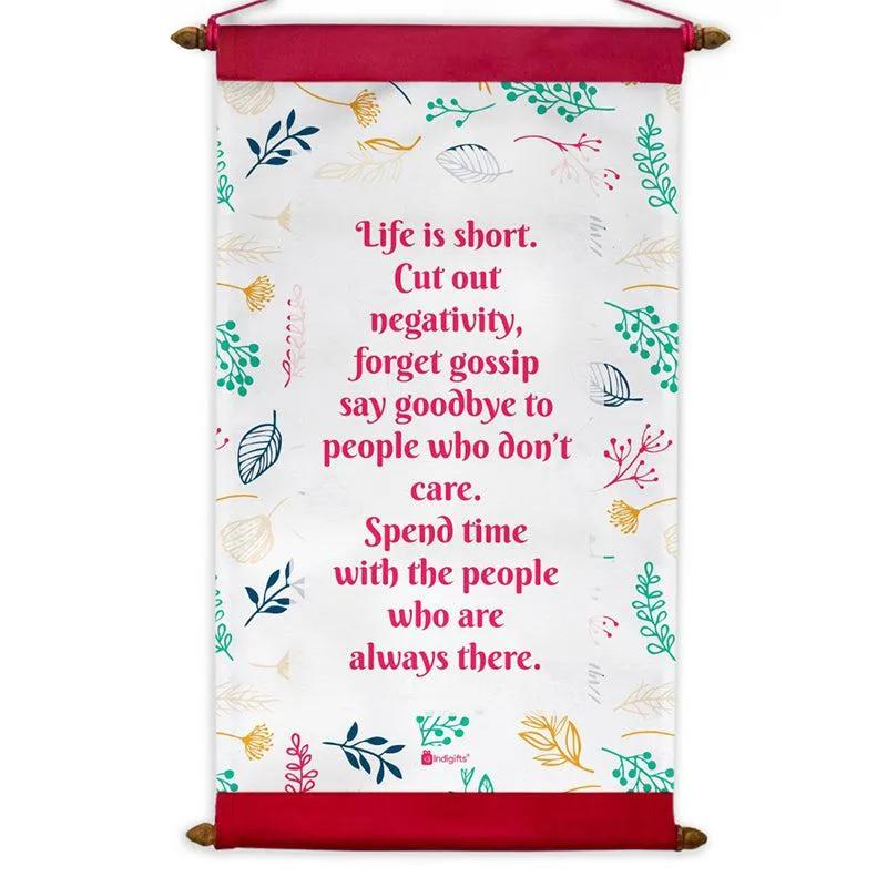 Life Is Short Flora Canvas Wall Accent media 4