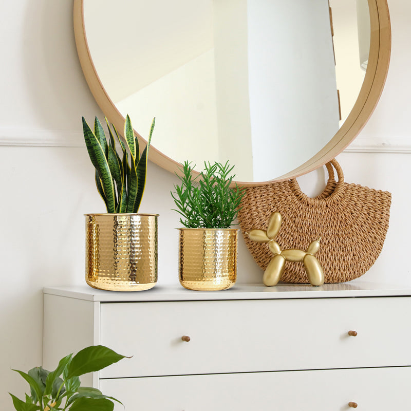 Aluvia Metal Planter - Set Of Two media 5