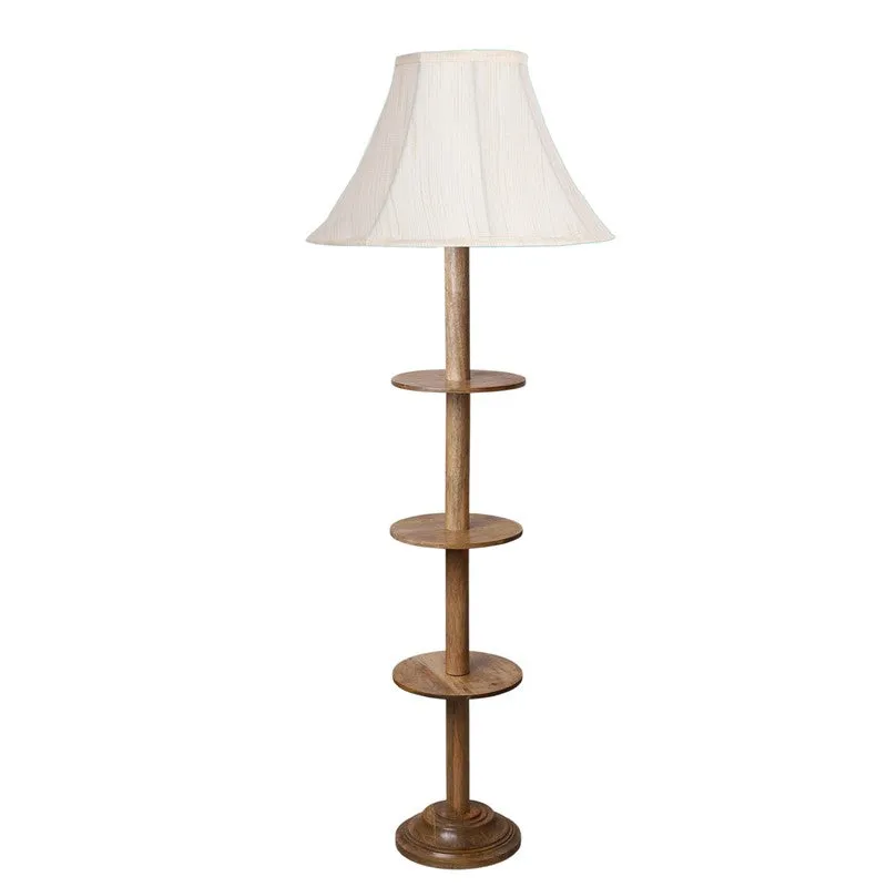 LumiTray Wooden Floor Lamp - White media 5