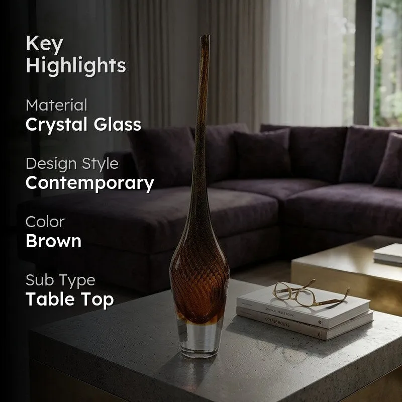Dravelle Gradient Crystal Glass Showpiece media 2