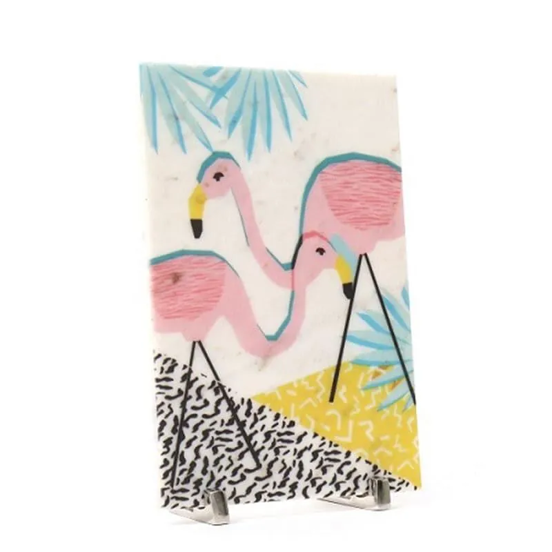 Flamingo Dance Printed Marble Showpiece media 3