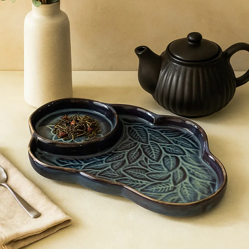 Cera Cloud Ceramic Chip & Dip Platter media 1