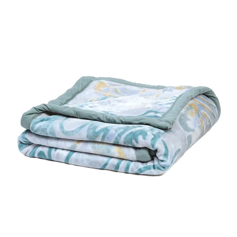 Monte Carlo Serene Swirl Blanket (Blue)- 600 GSM media 6