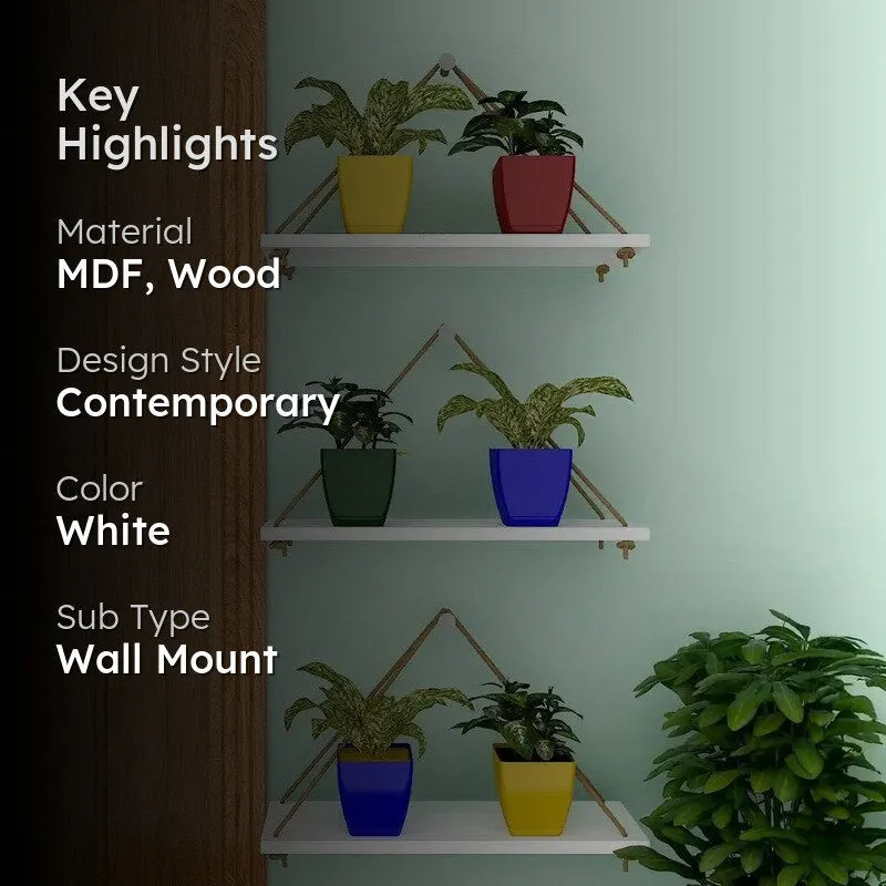 Playful Nest (MDF,Wood) Shelves - Set Of Three media 2