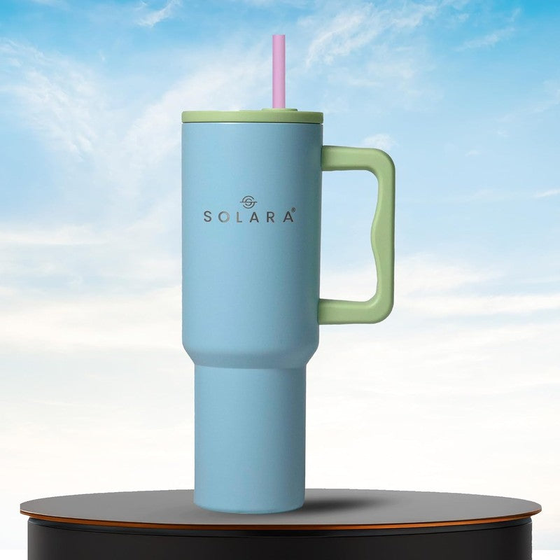Solara Aqua Joy Stainless Steel Tumbler (1200 mL) - Light Blue media 3