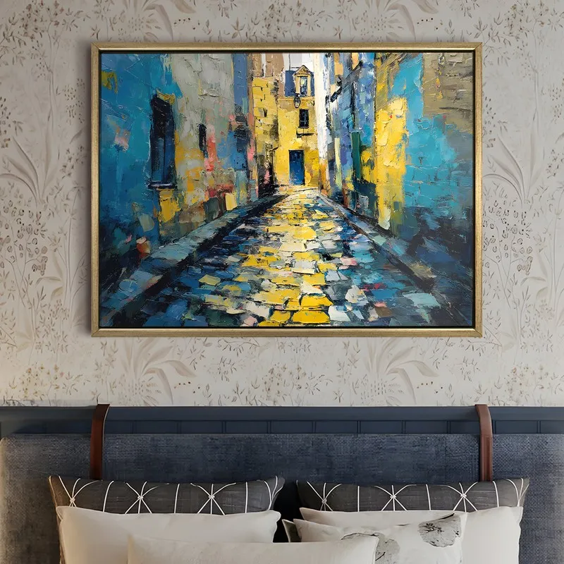 City Canvas Canvas Wall Painting With Frame media 5
