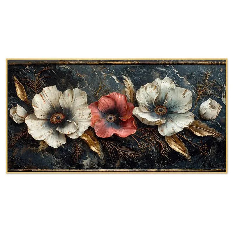Talitha Floral Wall Painting With Frame media 4