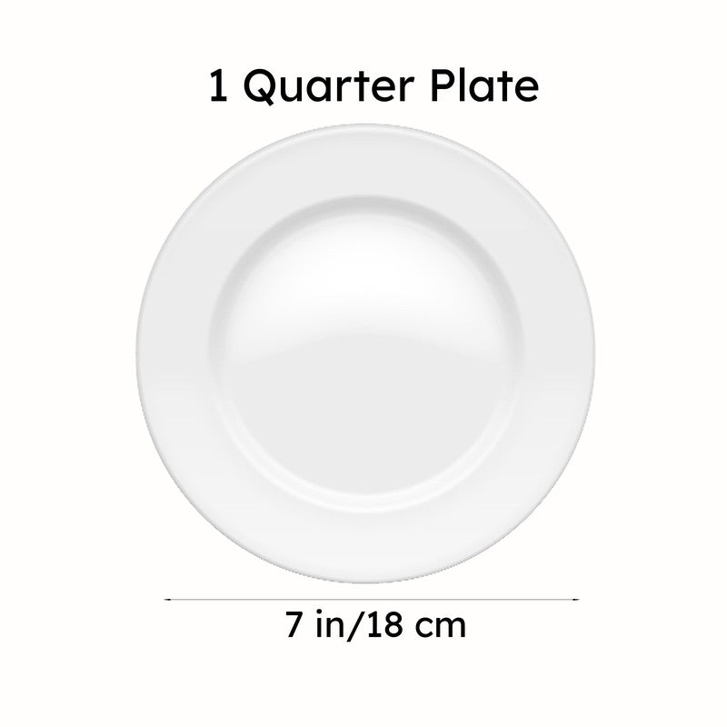 Ganga Quarter Plate (Ivory) media 5