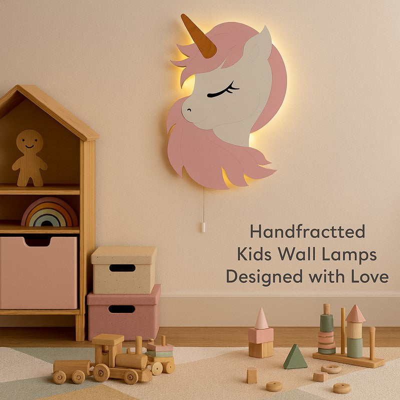 Enchanted Unicorn Battery Operated MDF Wall Lamp media 4