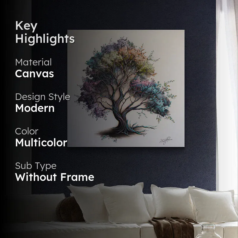 Colours Of Tree Wall Painting media 2