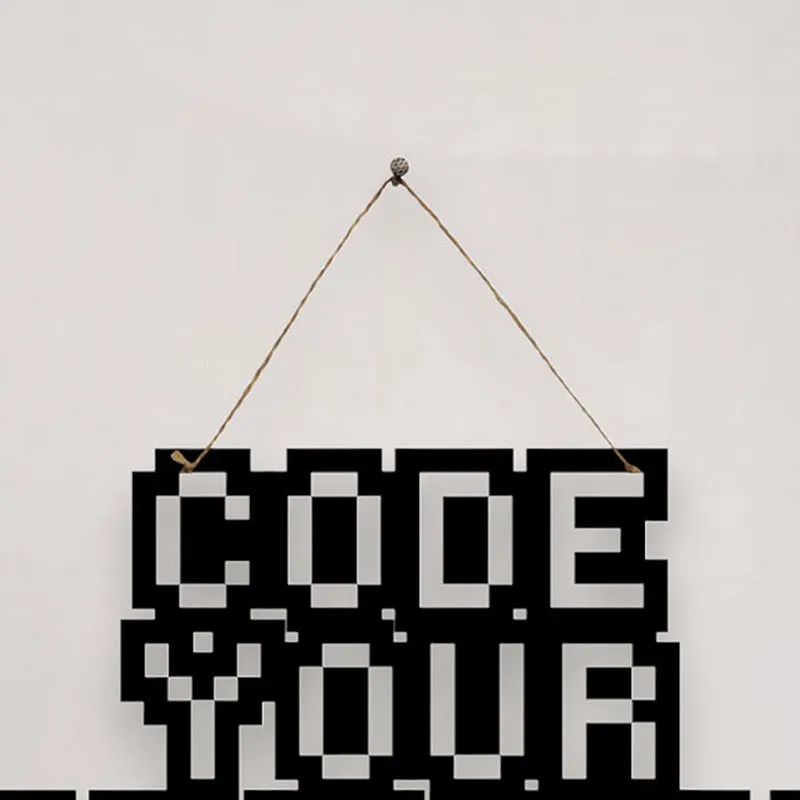 Code Your Reality Mild Steel Wall Accent media 4