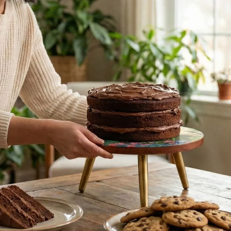 Festive Flora Cake Stand - Multicolor media 4